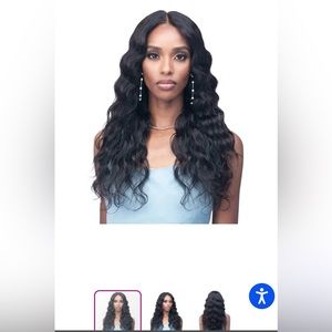 Bobbi Boss 100% Unprocessed Human Hair 360 HD Lace Wig, MHLF676 KEYSHA